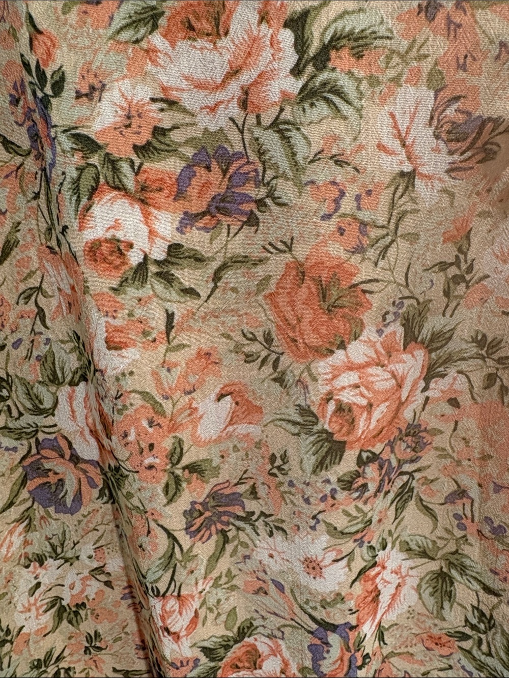 Floral Tiered Midi Dress in Blush Pink - Picture 3 of 4